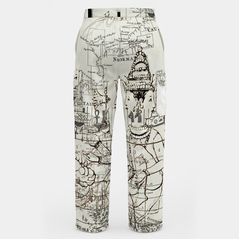 MAP AND SOME ILLUSTRATIONS All-Over Print Men's Cargo Pants