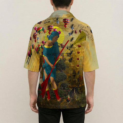 PASSING OUT THE BROOMS V Unisex All-Over Print Cowl-Neck Batwing T-Shirt