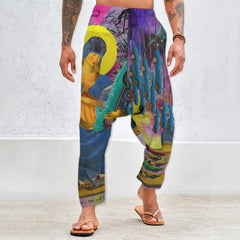 THE PAINTSHOP II II Unisex Cotton All-Over Print Harem Pants