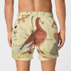 Pigeon and Cactus All-Over Print Men's Poplin Cotton Boxers