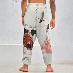 THE KING OF THE FIELD III Unisex Cotton All-Over Print Harem Pants