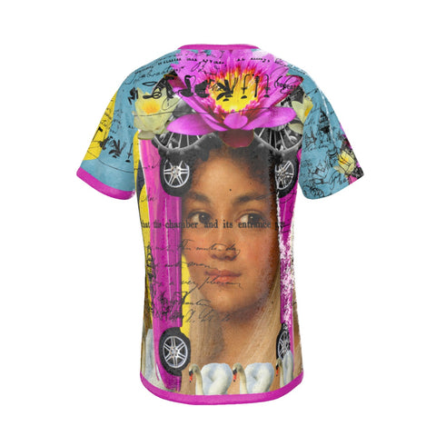THE BORING HEADDRESS III II II Unisex Velvet All Over Print Tee