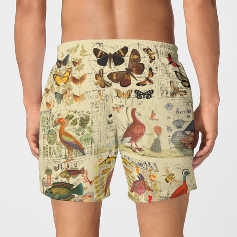 All Creation Remixed Collages All-Over Print Men's Poplin Cotton Boxers