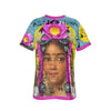 THE BORING HEADDRESS III II II Unisex Velvet All Over Print Tee