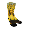 IT'S ALL ABOUT THE YELLOW FLOWER HEADDRESS  Unisex Mixed-Fabric Socks