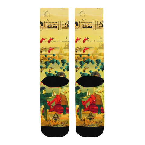 HERE, TAKE IT II Unisex Mixed-Fabric Socks