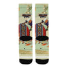 THE BULL WITH THE COLORFUL RUG Unisex Mixed-Fabric Socks