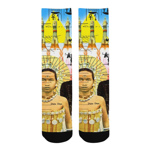 ROCKET GIRL II Unisex Mixed-Fabric Socks