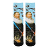 THE F22 RAPTOR HUNTER IN EARLY SPRING I Unisex Mixed-Fabric Socks