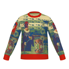 THE HELICOPTER REPAIRMAN Unisex Knitted Cotton Blend Crewneck Classic Fit Sweater
