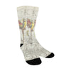 THE PARROT MAP III Unisex Mixed-Fabric Socks