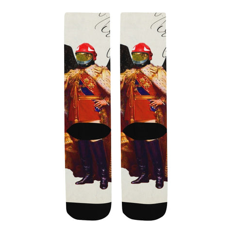 THE KING OF THE FIELD III Unisex Mixed-Fabric Socks