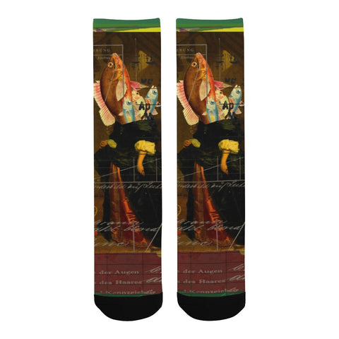 THE VISIT I Unisex Mixed-Fabric Socks