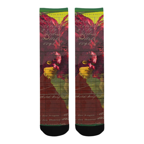 THE MASKED FALCONER Unisex Mixed-Fabric Socks