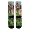 ANIMAL MIX CREATURES AND LOST SOULS AT SEA Unisex Mixed-Fabric Socks