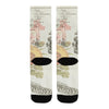 NAUTICAL MAP SOME FLOWERS AND SOME BIRDS Unisex Mixed-Fabric Socks