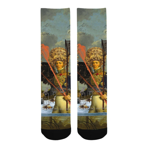 THE YOUNG KING ALT. 2 II Unisex Mixed-Fabric Socks