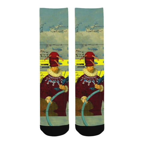 THE HELICOPTER REPAIRMAN Unisex Mixed-Fabric Socks