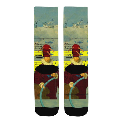 THE HELICOPTER REPAIRMAN Unisex Mixed-Fabric Socks