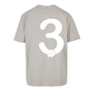 Oversized Flock Print Cotton Bønes and Balløøns Soccer Jersey-Style Tee