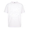 Oversized Flock Print Cotton Bønes and Balløøns Soccer Jersey-Style Tee