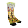 THE WHITE FEATHER HEADDRESS Unisex Mixed-Fabric Socks