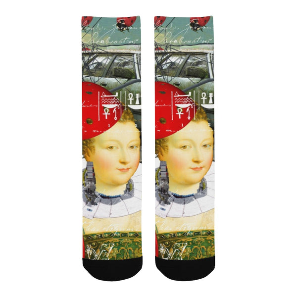 THE LAMP POST III Unisex Mixed-Fabric Socks
