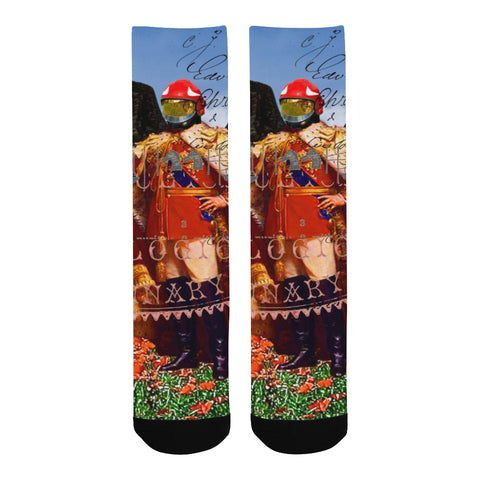 THE KING OF THE FIELD II Unisex Mixed-Fabric Socks