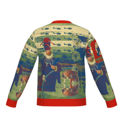 THE HELICOPTER REPAIRMAN Unisex Knitted Cotton Blend Crewneck Classic Fit Sweater