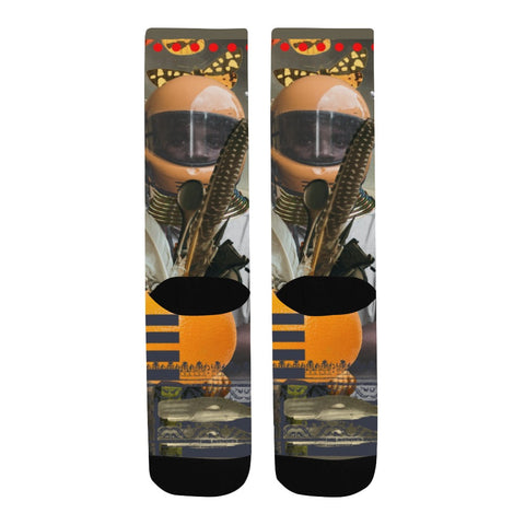 THE ORANGE II Unisex Mixed-Fabric Socks