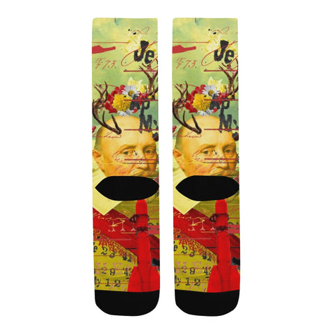 THE CATS' ROCKETS' GUARD Unisex Mixed-Fabric Socks