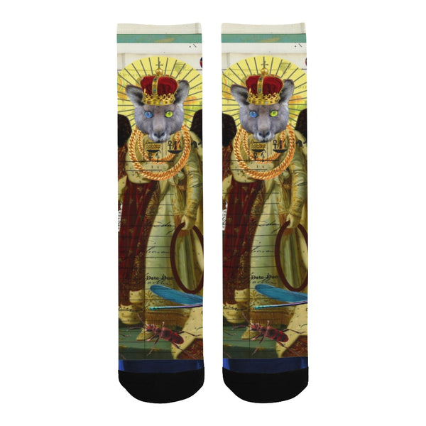 ANIMAL MIX - THE HOLY EMPEROR IV Unisex Mixed-Fabric Socks