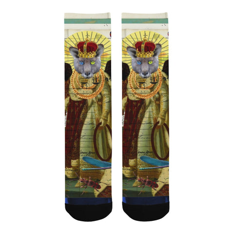 ANIMAL MIX - THE HOLY EMPEROR IV Unisex Mixed-Fabric Socks
