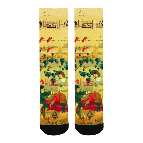 HERE, TAKE IT II Unisex Mixed-Fabric Socks