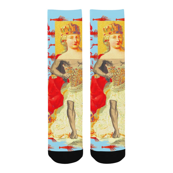 THE SHOWY PLANE HUNTER AND FISH IV Unisex Mixed-Fabric Socks