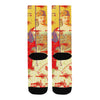 THE ONE BIG QUEEN AND THE MANY LITTLE RED LOBSTERS Unisex Mixed-Fabric Socks