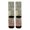 FLOWER PAINTING X MISC. ILLUSTRATIONS Unisex Mixed-Fabric Socks
