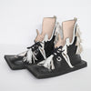 Unisex Black And White Hand-Made Traditional Moroccan Craftsmanship Leather Shoes - Variation I