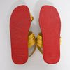 Yellow Unisex Hand-Made Riveted Leather Sandals