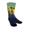 THE LAMP POST Unisex Mixed-Fabric Socks
