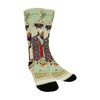 THE BULL WITH THE COLORFUL RUG Unisex Mixed-Fabric Socks