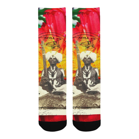 THE SITAR PLAYER II Unisex Mixed-Fabric Socks