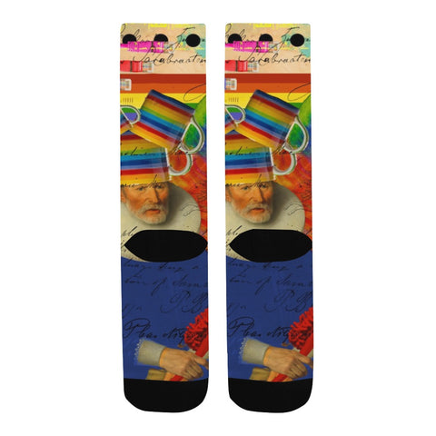 THE BIG PARROT II Unisex Mixed-Fabric Socks