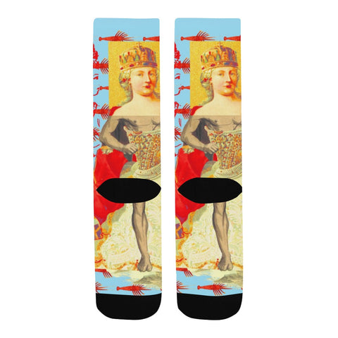 THE SHOWY PLANE HUNTER AND FISH IV Unisex Mixed-Fabric Socks