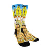 ROCKET GIRL II Unisex Mixed-Fabric Socks