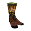 THE VISIT I Unisex Mixed-Fabric Socks