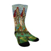 ANIMAL MIX CREATURES AND LOST SOULS AT SEA Unisex Mixed-Fabric Socks