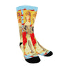 THE SHOWY PLANE HUNTER AND FISH IV Unisex Mixed-Fabric Socks