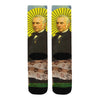 THE SAINT, HIS SNAKE AND HIS COW HAVE COME TO SAVE YOUR SOUL! Unisex Mixed-Fabric Socks