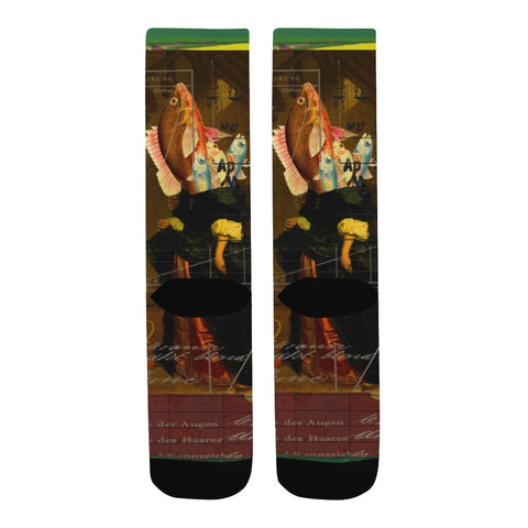 THE VISIT I Unisex Mixed-Fabric Socks